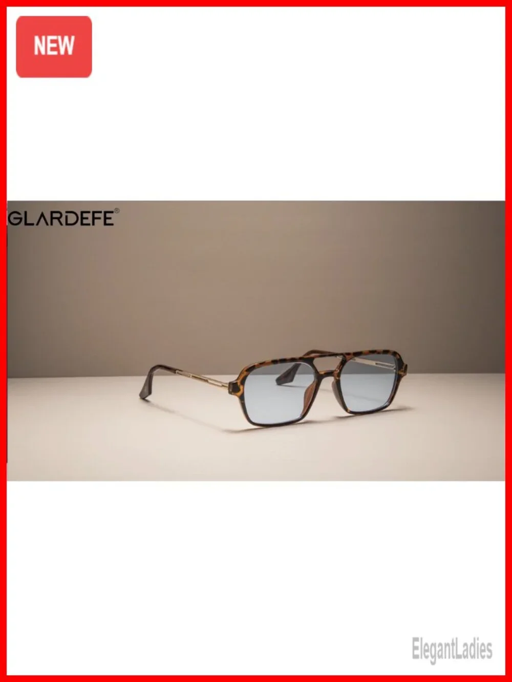 Vintage 70s Aviator Sunglasses - UV400 Protection Square Tinted Shades